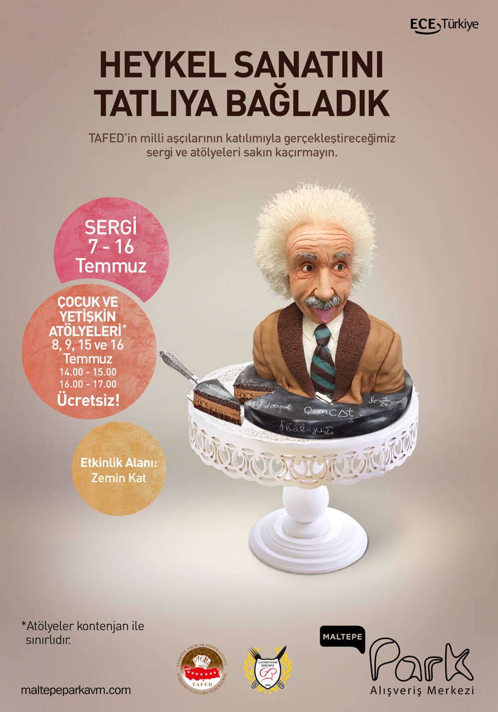 “Yenilebilir Heykeller” sergisi yarın Maltepe Park AVM’de açılıyor Maltepe Park AVM