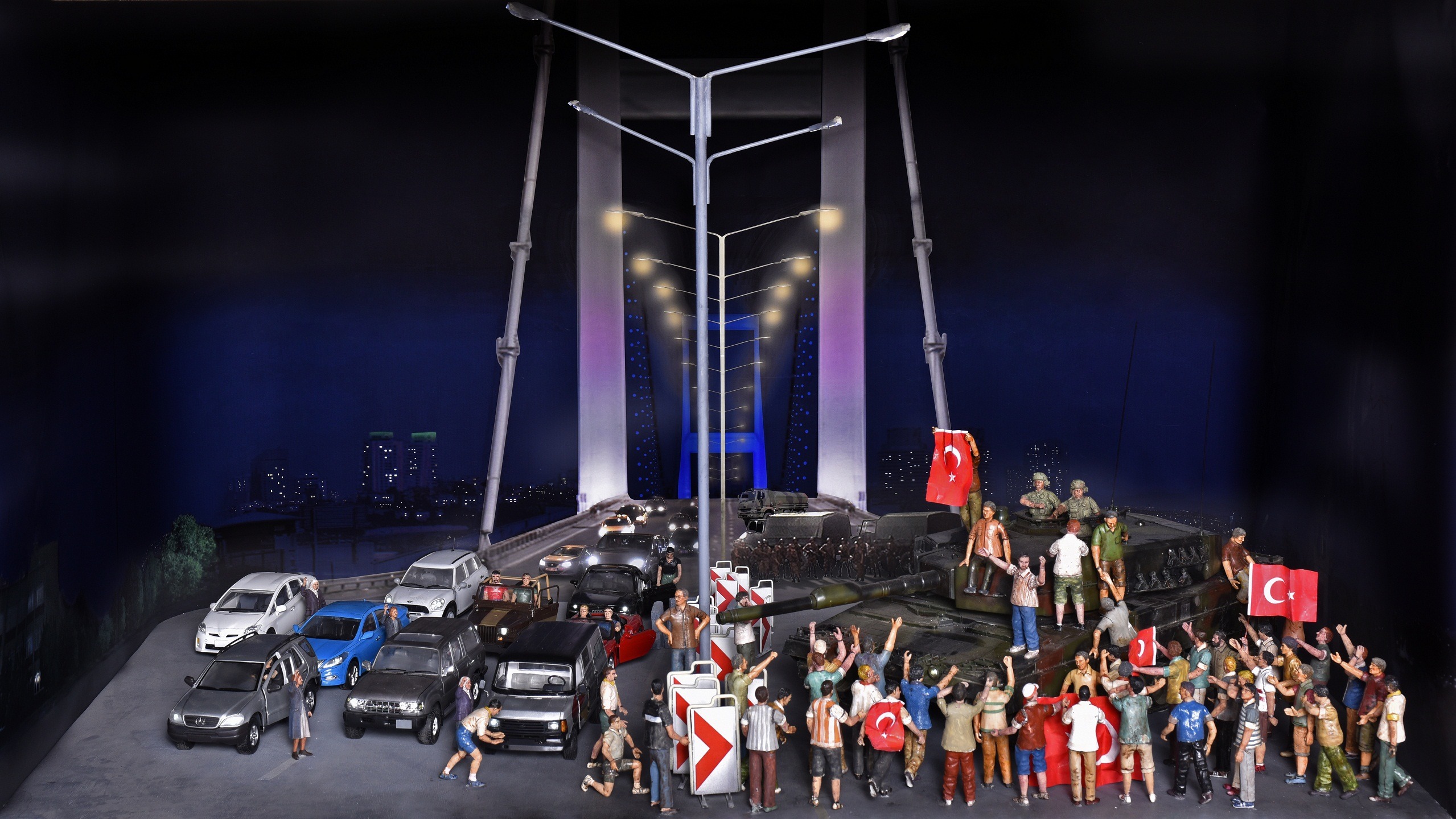 15 TEMMUZ DİORAMASI TÜRKİYE’DE İLK KEZ HİSART CANLI TARİH VE DİORAMA MÜZESİNDE SERGİLENMEYE BAŞLANDI! 15 TEMMUZ DİORAMASI