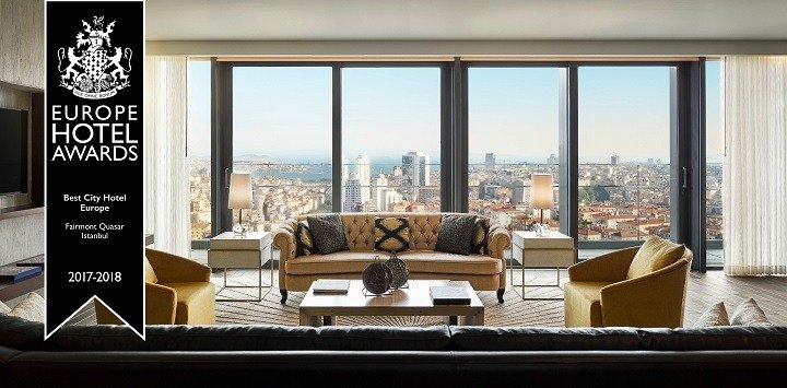 AVRUPA’NIN EN İYİ ŞEHİR OTELİ: FAIRMONT QUASAR ISTANBUL Fairmont Quasar İstanbul
