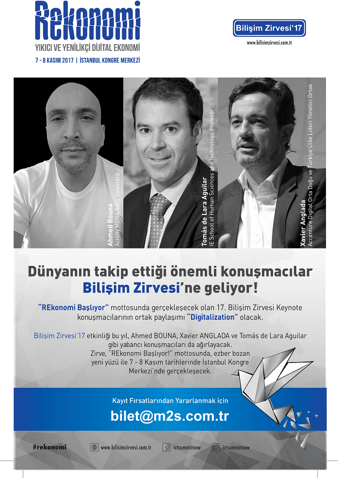 17. Bilişim Zirvesi’nde, Yıkıcı ve Yenilikçi Dijital Ekonominin Temelleri Atılıyor 17. Bilişim Zirvesi Yıkıcı ve Yenilikçi Dijital Ekonomi – REkonomi