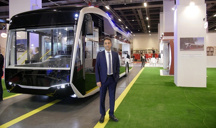 Yeni nesil Sileo elektrikli otobüsler, Transist 2017 Fuarına damgasını vurdu Bozankaya Yönetim Kurulu Başkanı Aytunç Günay